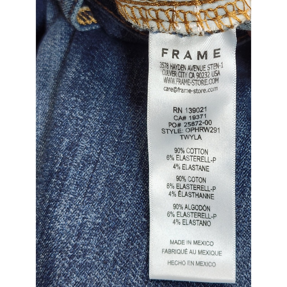 NWT FRAME The High Rise Wide Womens Stretch Wide Leg Trouser Jeans 27 - Picture 8 of 10